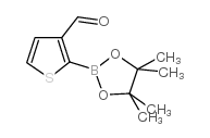 2-(4,4,5,5-Tetramethyl-1,3,2-dioxaborolan-2-yl)thiophene-3-carbaldehyde Structure
