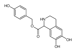 (4-hydroxyphenyl)methyl 6,7-dihydroxy-1,2,3,4-tetrahydroisoquinoline-1-carboxylate Structure