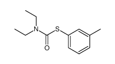 S-(3-methylphenyl)-N,N-diethylcarbamate结构式