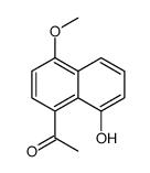 1-(8-hydroxy-4-methoxynaphthalen-1-yl)ethanone结构式