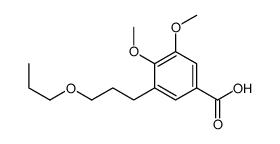 3,4-dimethoxy-5-(3-propoxypropyl)benzoic acid结构式