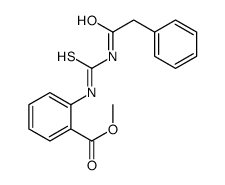 methyl 2-[(2-phenylacetyl)carbamothioylamino]benzoate Structure