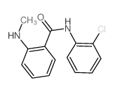 N-(2-chlorophenyl)-2-methylamino-benzamide结构式