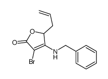 3-(benzylamino)-4-bromo-2-prop-2-enyl-2H-furan-5-one结构式