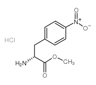 4-硝基-D-苯丙氨酸甲酯单盐酸盐结构式
