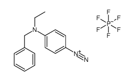 4-[benzyl(ethyl)amino]benzenediazonium hexafluorophosphate Structure
