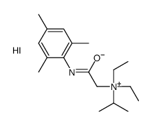 diethyl-[2-oxo-2-(2,4,6-trimethylanilino)ethyl]-propan-2-ylazanium,iodide结构式