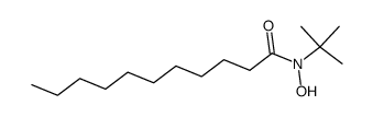 N-tert-Butyl-N-undecanoylhydroxylamin结构式