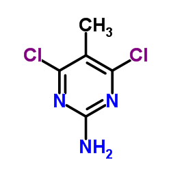 2-氨基-4,6-二氯-5-甲基嘧啶结构式