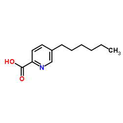 5-Hexyl-2-pyridinecarboxylic acid Structure