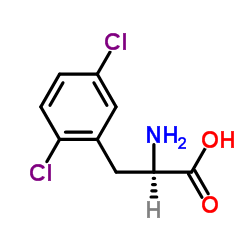 D-2,5-二氯苯丙氨酸结构式