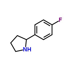 2-(4-氟苯基)-吡咯烷结构式