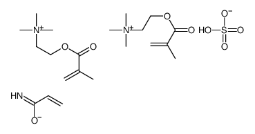 prop-2-enamide,trimethyl-[2-(2-methylprop-2-enoyloxy)ethyl]azanium,sulfate Structure