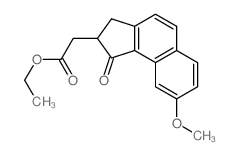 ethyl 2-(8-methoxy-1-oxo-2,3-dihydrocyclopenta[a]naphthalen-2-yl)acetate Structure