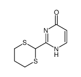 2-(1,3-dithian-2-yl)-4-pyrimidinone Structure