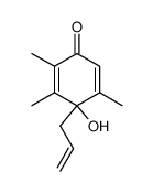 1-allyl-1-hydroxy-2,3,6-trimethylcyclohexa-2,4-dien-4-one结构式