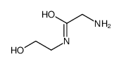 2-amino-N-(2-hydroxyethyl)acetamide结构式