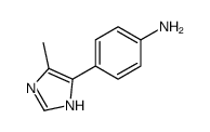 4-(5-methyl-1H-imidazol-4-yl)aniline结构式