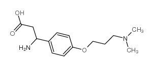 3-氨基-3-[4-(3-二甲氨基丙氧基)-苯基]-丙酸结构式