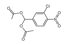 (3-chloro-4-nitrophenyl)methylene diacetate结构式