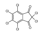 2,2,4,5,6,7-Hexachloro-1H-indene-1,3(2H)-dione结构式