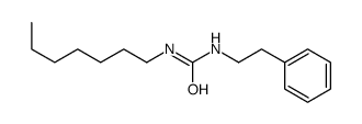 1-heptyl-3-(2-phenylethyl)urea结构式