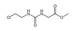 N-(2-chloroethylcarbamoyl)-glycine methyl ester Structure