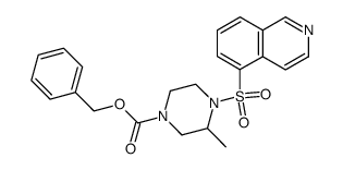 1-benzyloxycarbonyl-4-(5-isoquinolinesulfonyl)-3-methylpiperazine结构式