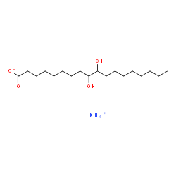 ammonium hydrogen 9,10-dihydroxysebacate结构式