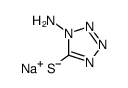 sodium 1-amino-1H-tetrazole-5-thiolate Structure