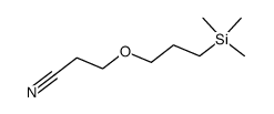 8,8-dimethyl-4-oxa-8-sila-nonanenitrile结构式