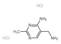 5-(氨基甲基)-2-甲基嘧啶-4-胺二盐酸盐结构式