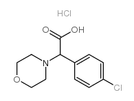 (4-氯苯基)-吗啉-4-乙酸盐酸盐结构式
