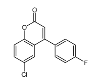 6-chloro-4-(4-fluorophenyl)chromen-2-one Structure