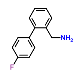 1-(4'-氟联联苯基)甲基胺结构式
