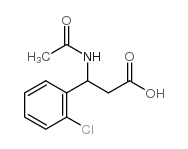 3-乙酰基氨基-3-(2-氯-苯基)-丙酸结构式