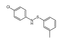4-chloro-N-(3-methylphenyl)sulfanylaniline Structure