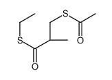 S-ethyl (2S)-3-acetylsulfanyl-2-methylpropanethioate结构式