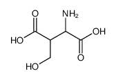 Aspartic acid,3-(hydroxymethyl)- Structure