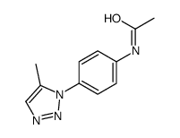 N-[4-(5-methyltriazol-1-yl)phenyl]acetamide结构式