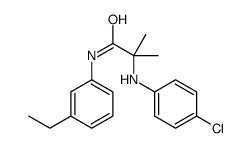 2-(4-chloroanilino)-N-(3-ethylphenyl)-2-methylpropanamide Structure