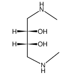 rac-1,4-bis(methylamino)-2,3-butanediol Structure