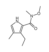 3-ethyl-N-methoxy-N-methyl-4-methylpyrrole-2-carboxamide Structure