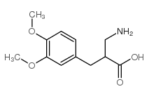 2-氨基甲基-3-(3,4-二甲氧基苯基)-丙酸结构式