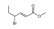 methyl 4-bromohex-2-enoate结构式