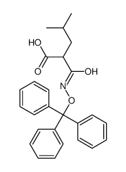 4-methyl-2-(trityloxycarbamoyl)pentanoic acid Structure