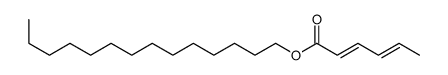 tetradecyl hexa-2,4-dienoate结构式