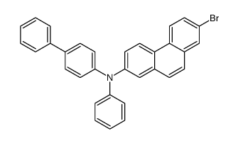 7-bromo-N-phenyl-N-(4-phenylphenyl)phenanthren-2-amine结构式