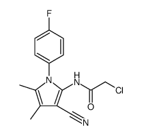 Acetamide, 2-chloro-N-[3-cyano-1-(4-fluorophenyl)-4,5-dimethyl-1H-pyrrol-2-yl]结构式