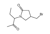 4-(bromomethyl)-1-(2-oxopentan-3-yl)pyrrolidin-2-one Structure